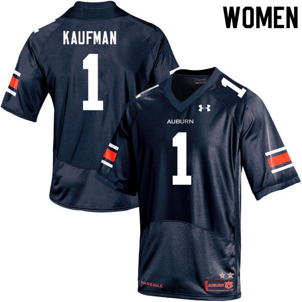 Women's Auburn Tigers #1 Donovan Kaufman Navy 2021 College Stitched Football Jersey